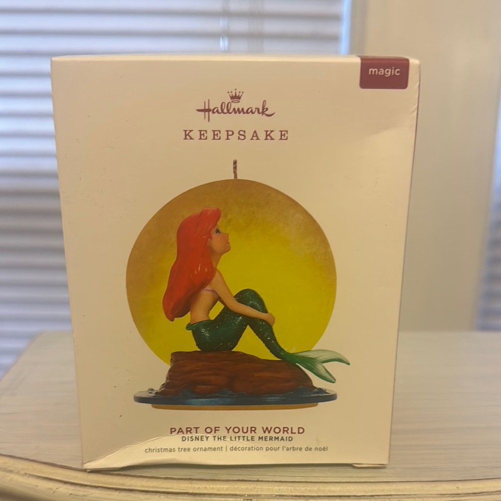 Hallmark Keepsake Disney The Little Mermaid Ornament - Red and Green